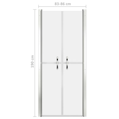 Shower Door Frosted ESG 86x190 cm - Bend