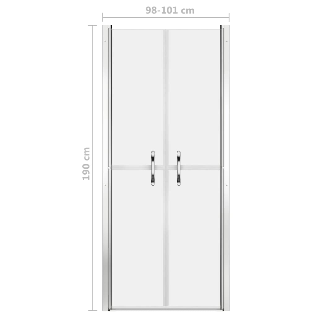 Shower Door Frosted ESG 101x190 cm - Bend