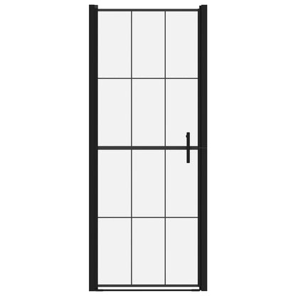 Shower Door Tempered Glass 81x195 cm Black - Bend