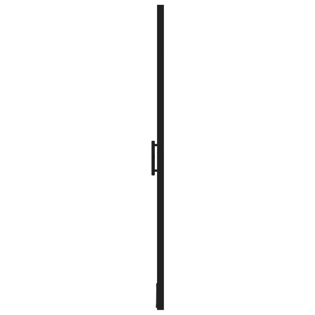 Shower Door Tempered Glass 100x178 cm Black