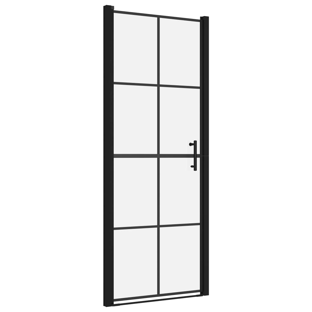 Shower Doors Tempered Glass 81x195 cm Black - Bend