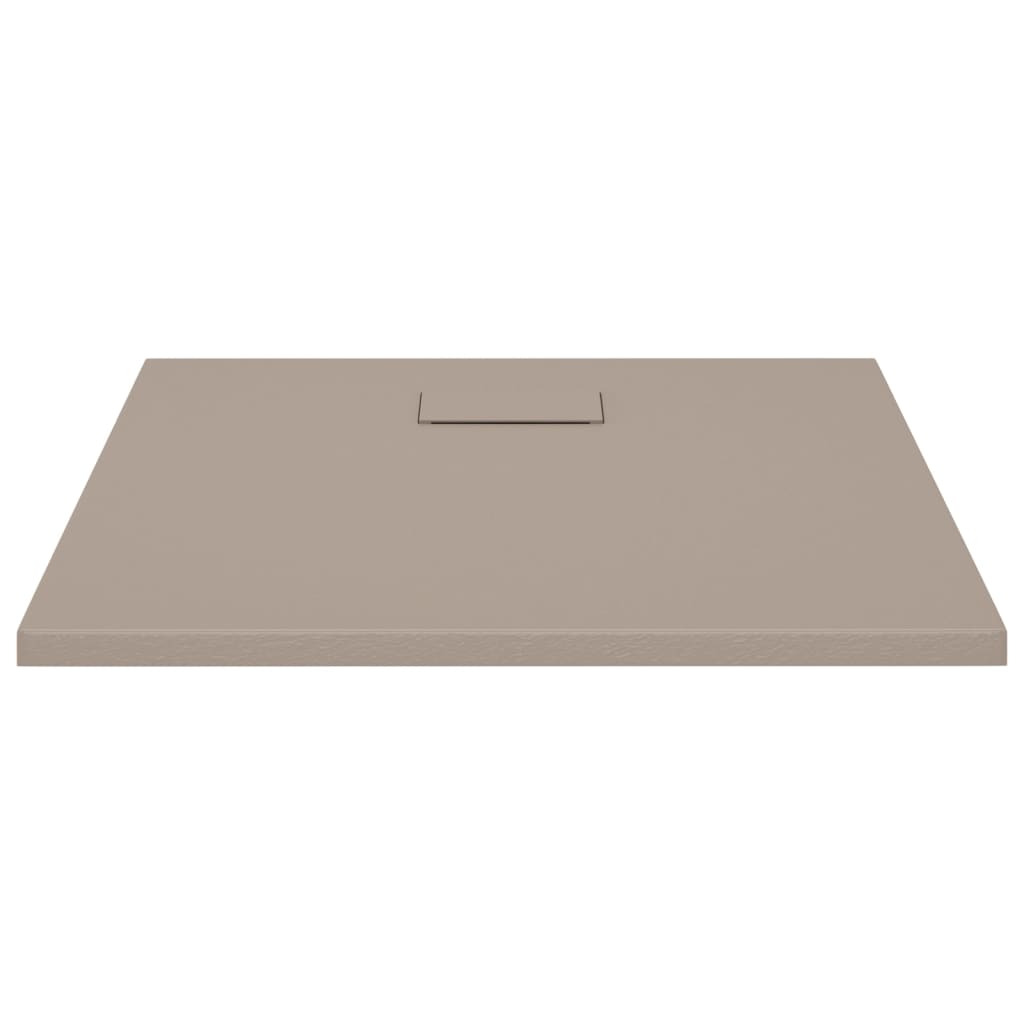 Shower Base Tray SMC Brown 80x80 cm