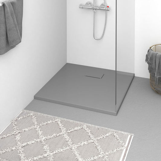 Shower Base Tray SMC Grey 80x80 cm - Bend