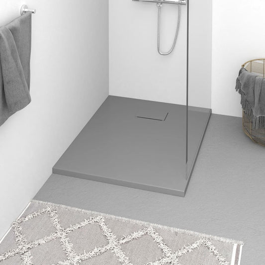 Shower Base Tray SMC Grey 90x70 cm