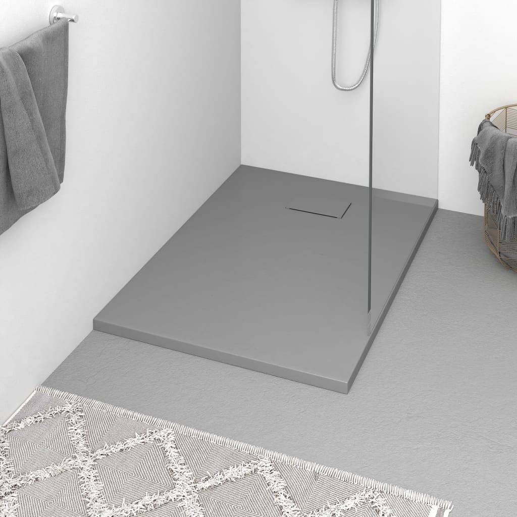 Shower Base Tray SMC Grey 100x70 cm - Bend