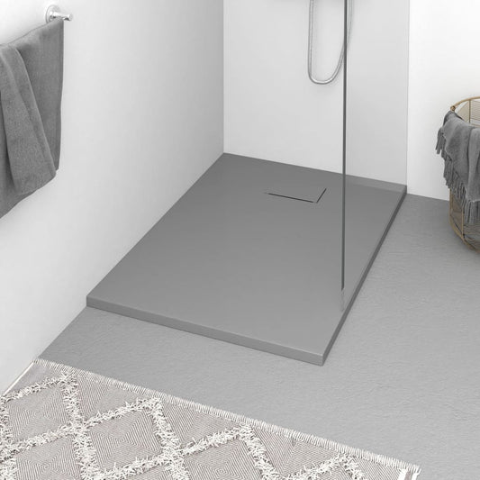 Shower Base Tray SMC Grey 100x70 cm - Bend