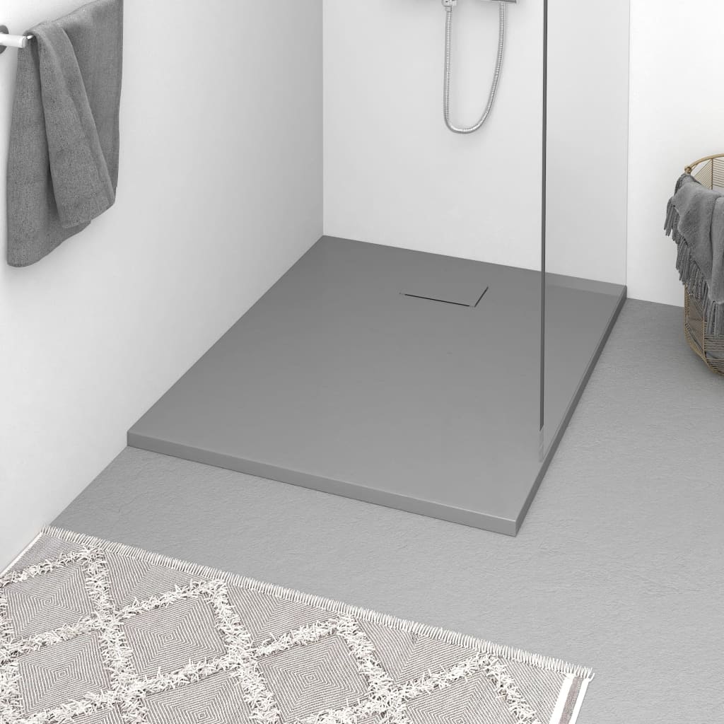 Shower Base Tray SMC Grey 100x80 cm - Bend