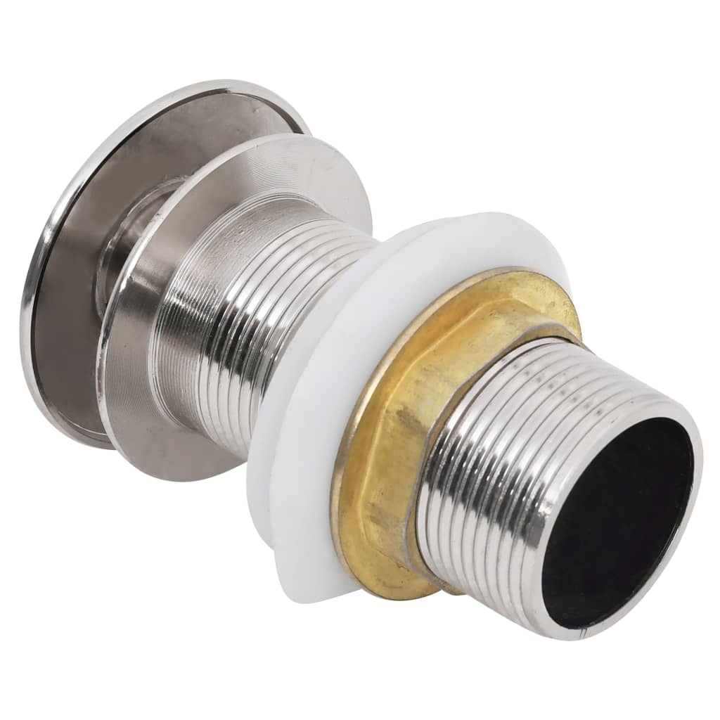 Push Drain without Overflow Function Chrome 6.4x6.4x9.1 cm - Bend