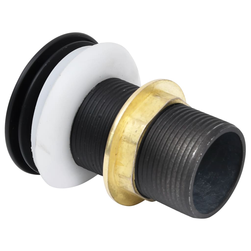 Push Drain without Overflow Function Black 6.4x6.4x9.1 cm - Bend