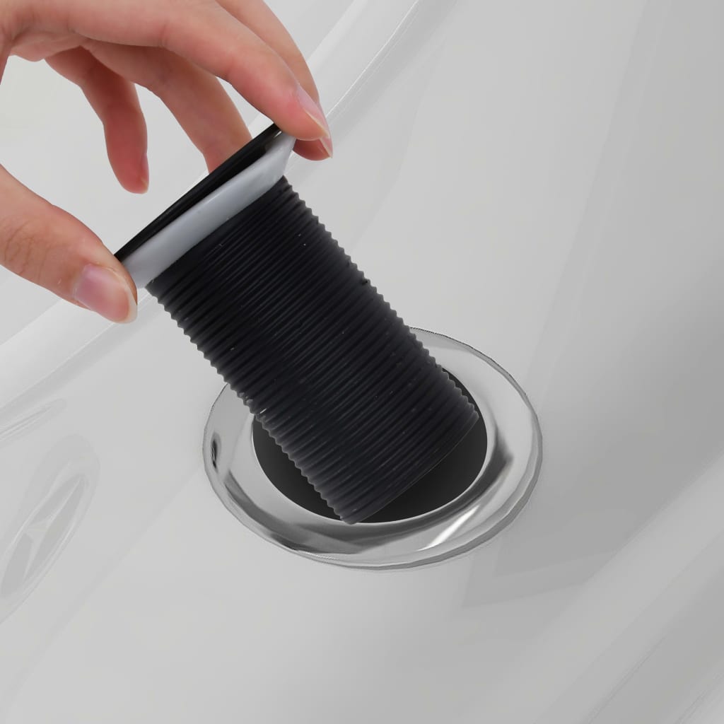 Push Drain without Overflow Function Black 6.4x6.4x9.1 cm - Bend