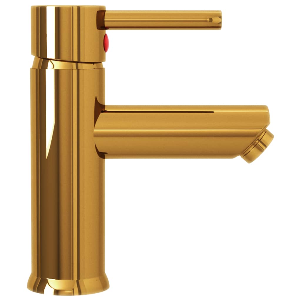 Bathroom Basin Faucet - Gold, Grey, Silver, Chromed Finish, Black - 130 mm - Bend