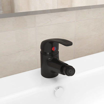 Bathroom Bidet Mixer Tap Black 13x12 cm - Bend