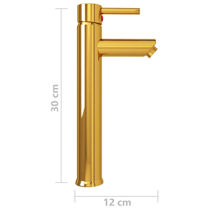 Bathroom Mixer Tap 12x30 cm - Gold or Black Options Available - Bend