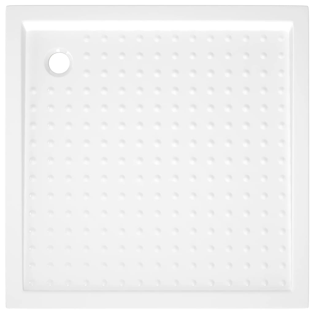 Shower Base Tray with Dots White 90x90x4 cm ABS - Bend