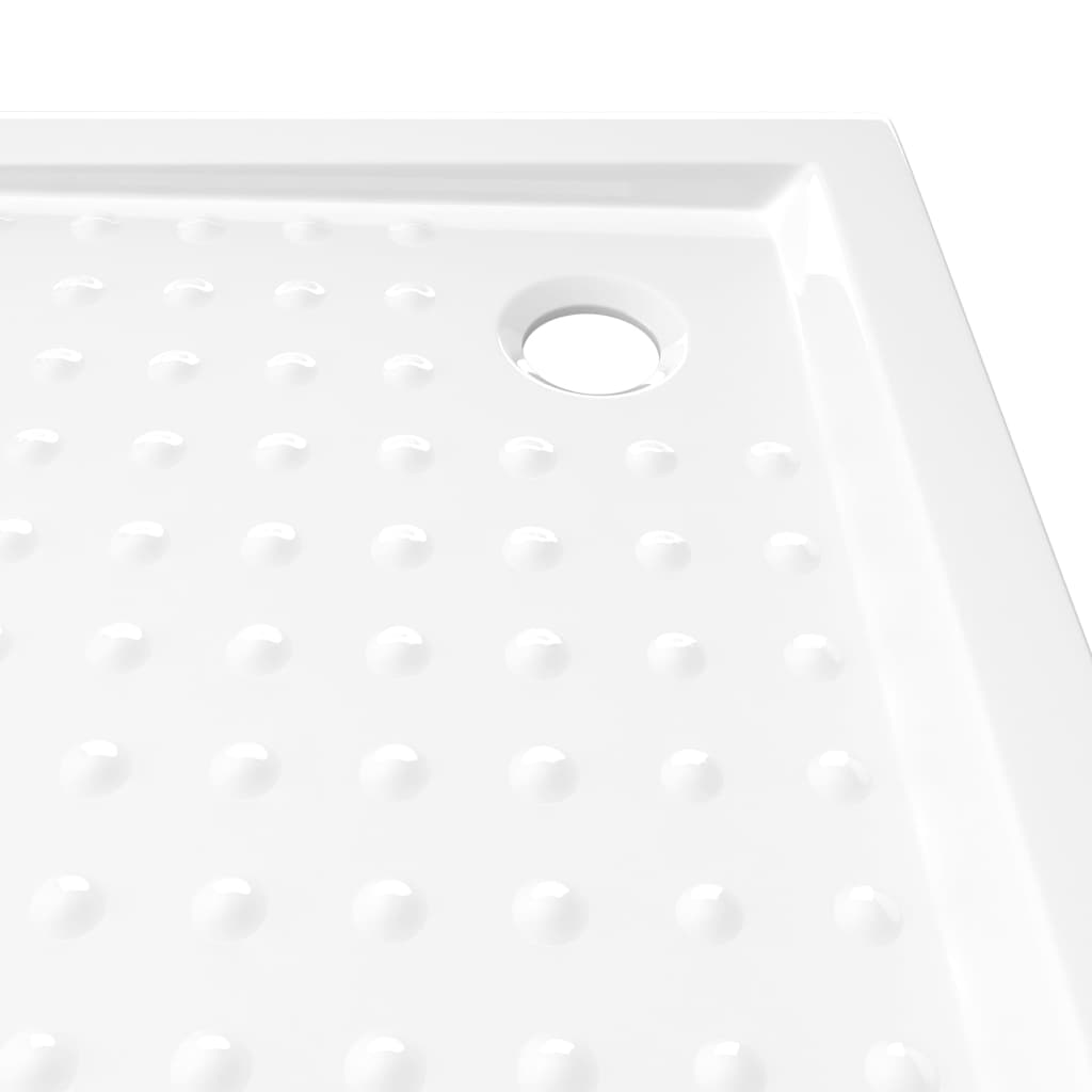 Shower Base Tray with Dots White 90x90x4 cm ABS - Bend