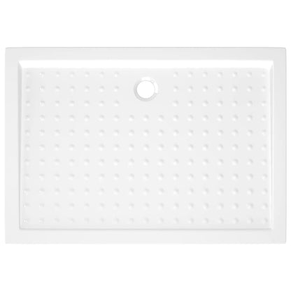 Shower Base Tray with Dots White 70x100x4 cm ABS - Bend