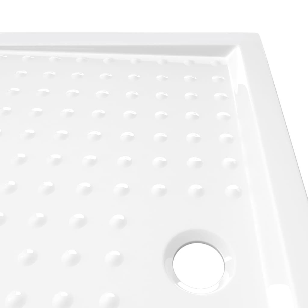 Shower Base Tray with Dots White 70x100x4 cm ABS - Bend