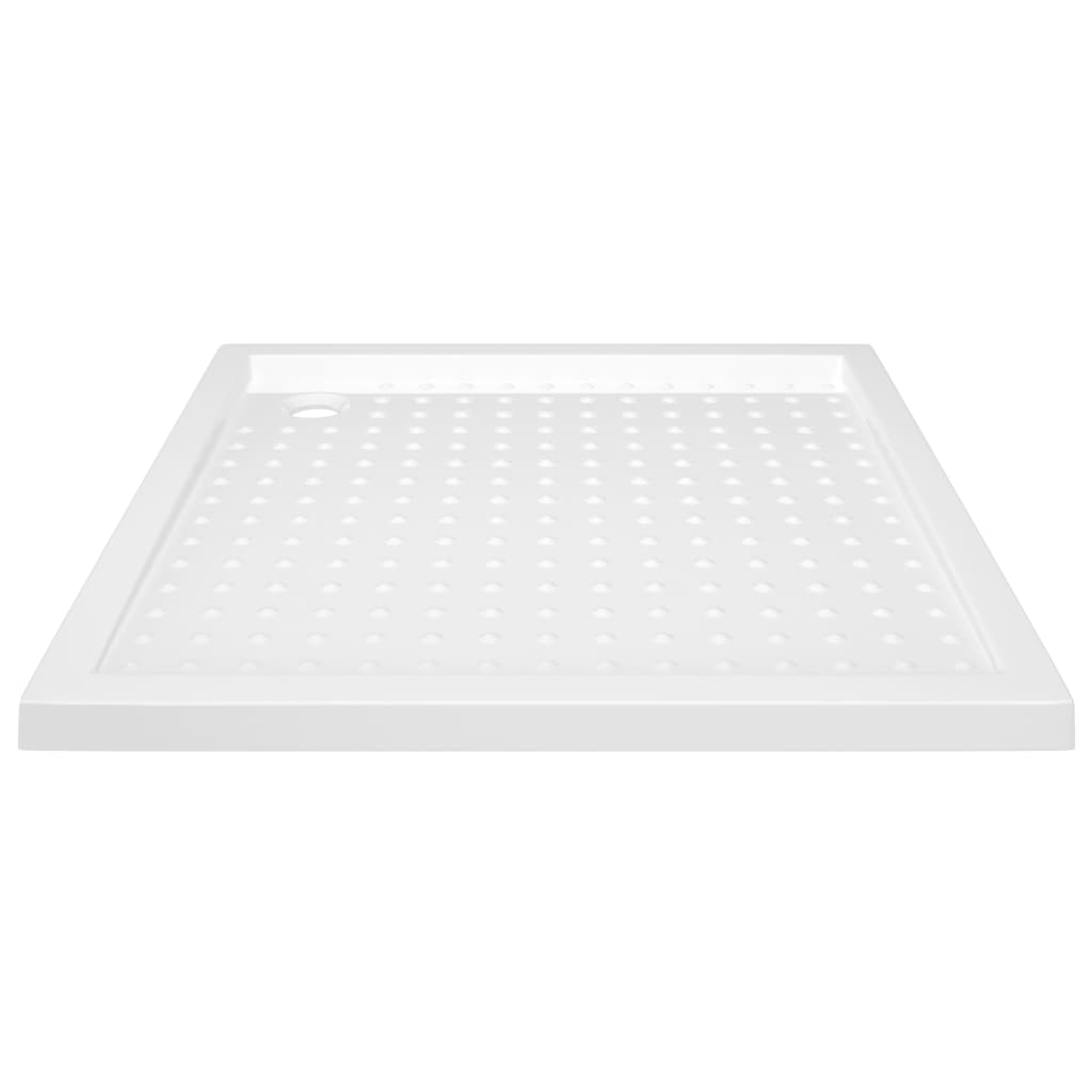 Shower Base Tray with Dots White 80x80x4 cm ABS - Bend