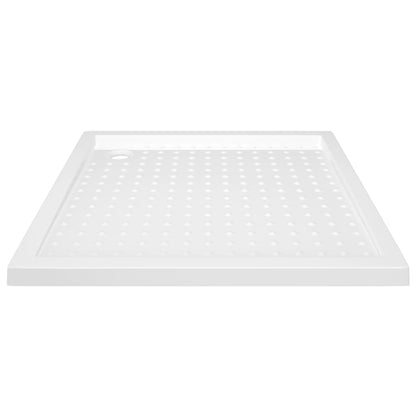 Shower Base Tray with Dots White 80x80x4 cm ABS - Bend