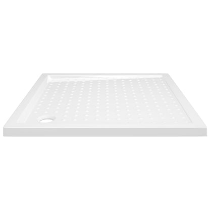 Shower Base Tray with Dots White 80x80x4 cm ABS - Bend