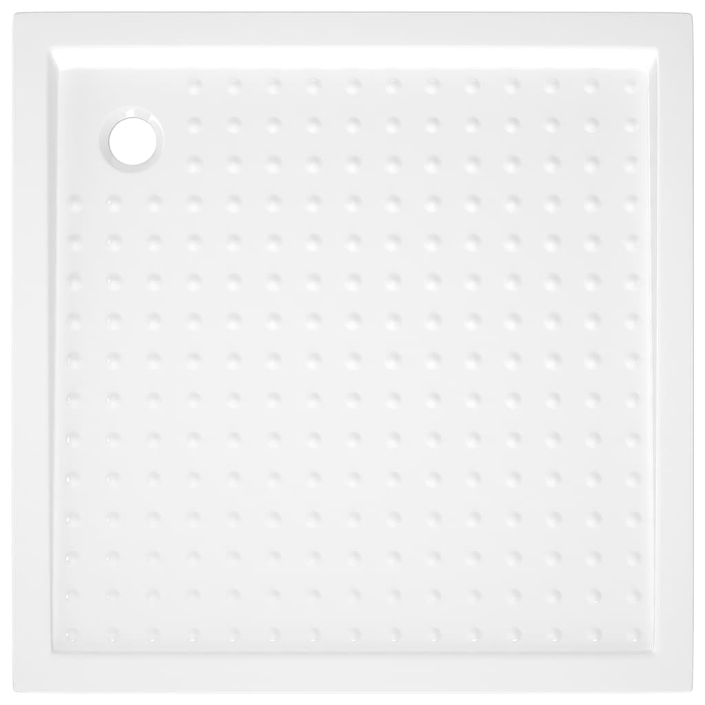 Shower Base Tray with Dots White 80x80x4 cm ABS - Bend