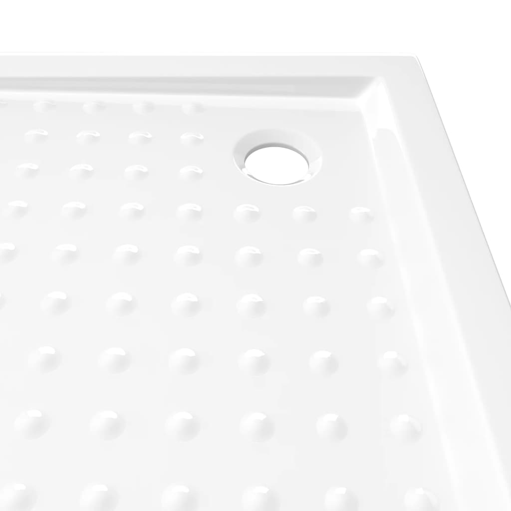 Shower Base Tray with Dots White 80x80x4 cm ABS - Bend