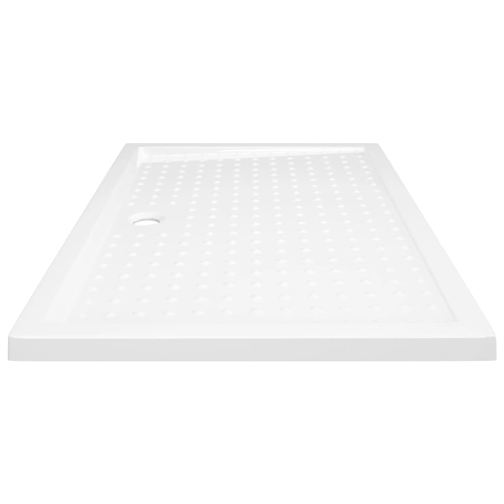 Shower Base Tray with Dots White 80x120x4 cm ABS