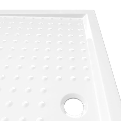 Shower Base Tray with Dots White 80x120x4 cm ABS