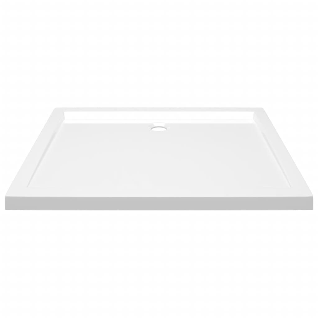 White Rectangular ABS Shower Base Tray - Bend