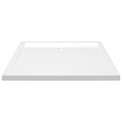 White Rectangular ABS Shower Base Tray - Bend