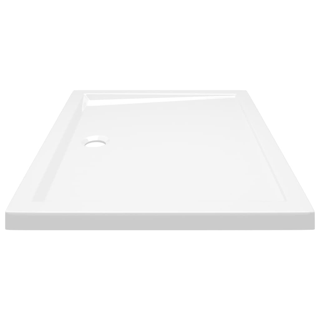 White Rectangular ABS Shower Base Tray - Bend