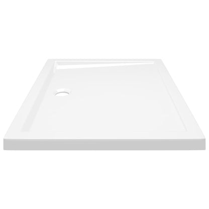 White Rectangular ABS Shower Base Tray - Bend