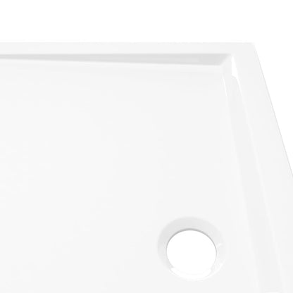 White Rectangular ABS Shower Base Tray - Bend