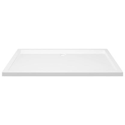 White Rectangular ABS Shower Base Tray - Bend