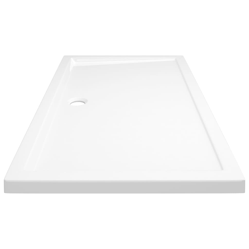 White Rectangular ABS Shower Base Tray - Bend