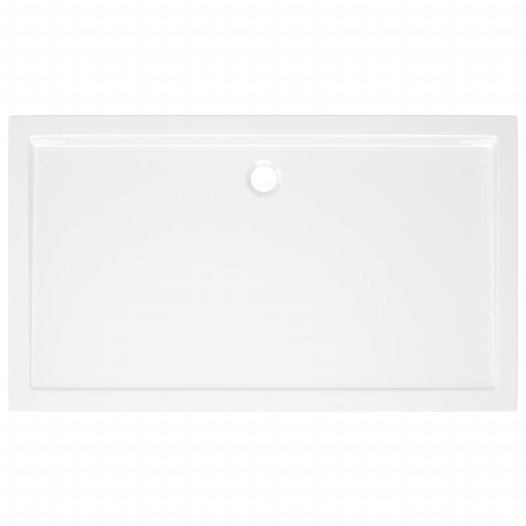 White Rectangular ABS Shower Base Tray - Bend