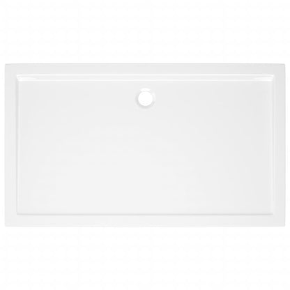 White Rectangular ABS Shower Base Tray - Bend