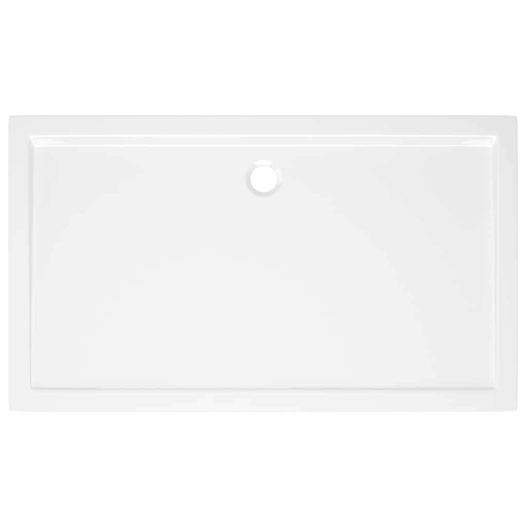 Rectangular ABS Shower Base Tray White 70x120 cm