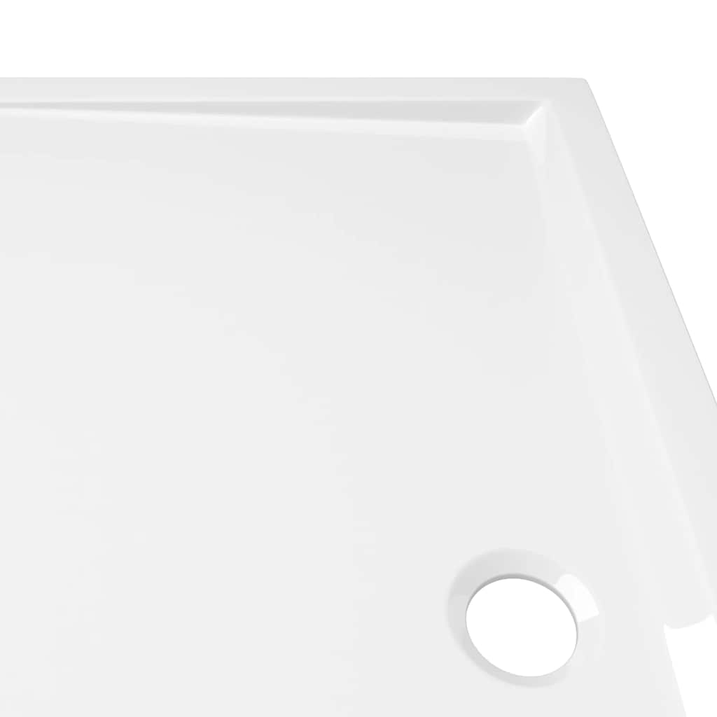 Rectangular ABS Shower Base Tray White 70x120 cm