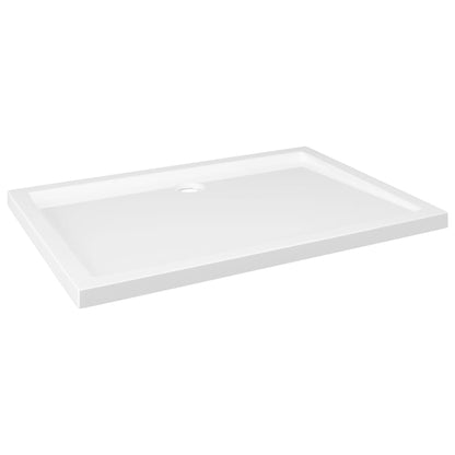 White Rectangular ABS Shower Base Tray - Bend