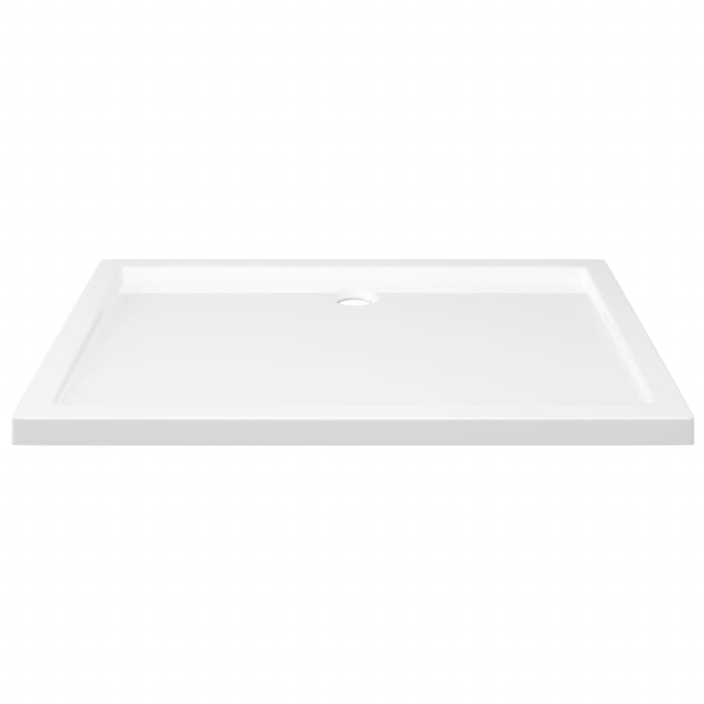 White Rectangular ABS Shower Base Tray - Bend