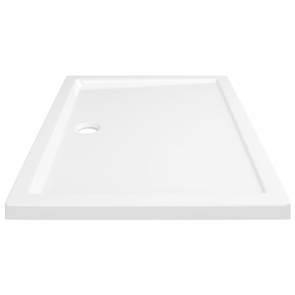 White Rectangular ABS Shower Base Tray - Bend