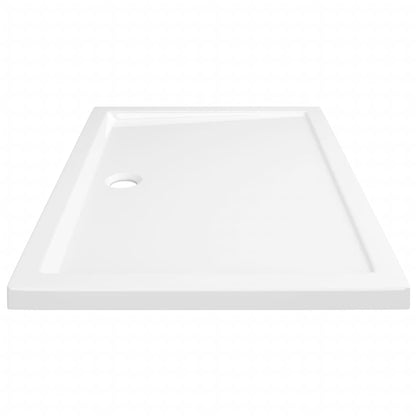 White Rectangular ABS Shower Base Tray - Bend