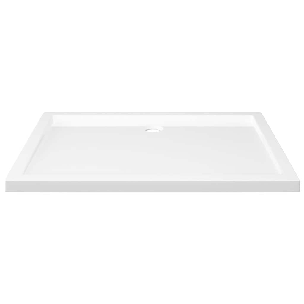 Rectangular ABS Shower Base Tray White 70x100 cm