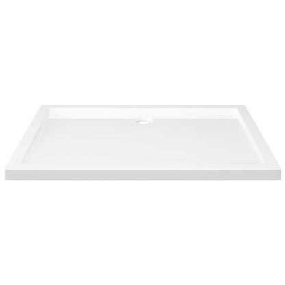 Rectangular ABS Shower Base Tray White 70x100 cm