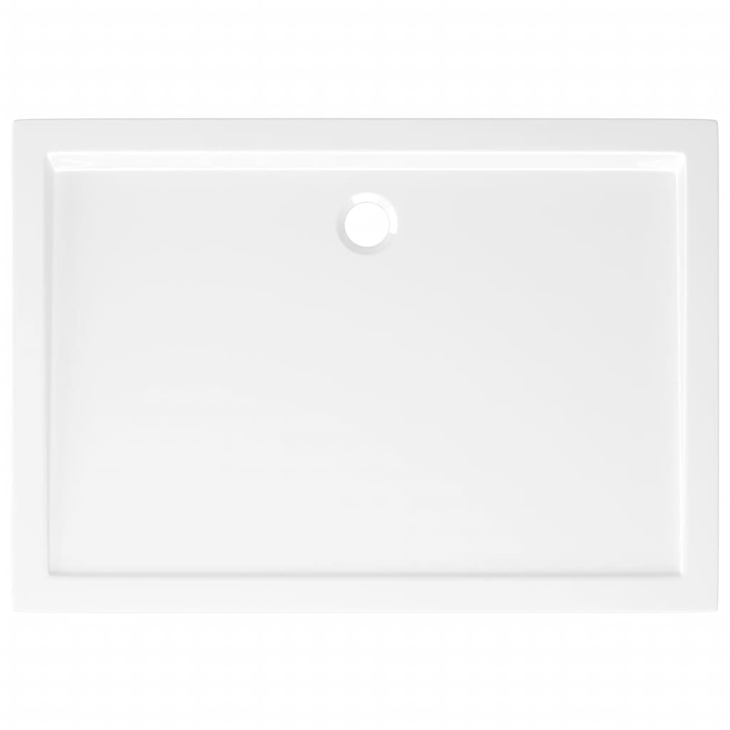 White Rectangular ABS Shower Base Tray - Bend