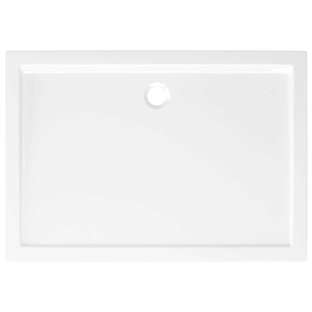 Rectangular ABS Shower Base Tray White 70x100 cm