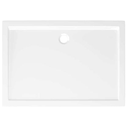 Rectangular ABS Shower Base Tray White 70x100 cm