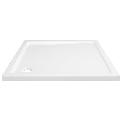 Square ABS Shower Base Tray White 80x80 cm - Bend