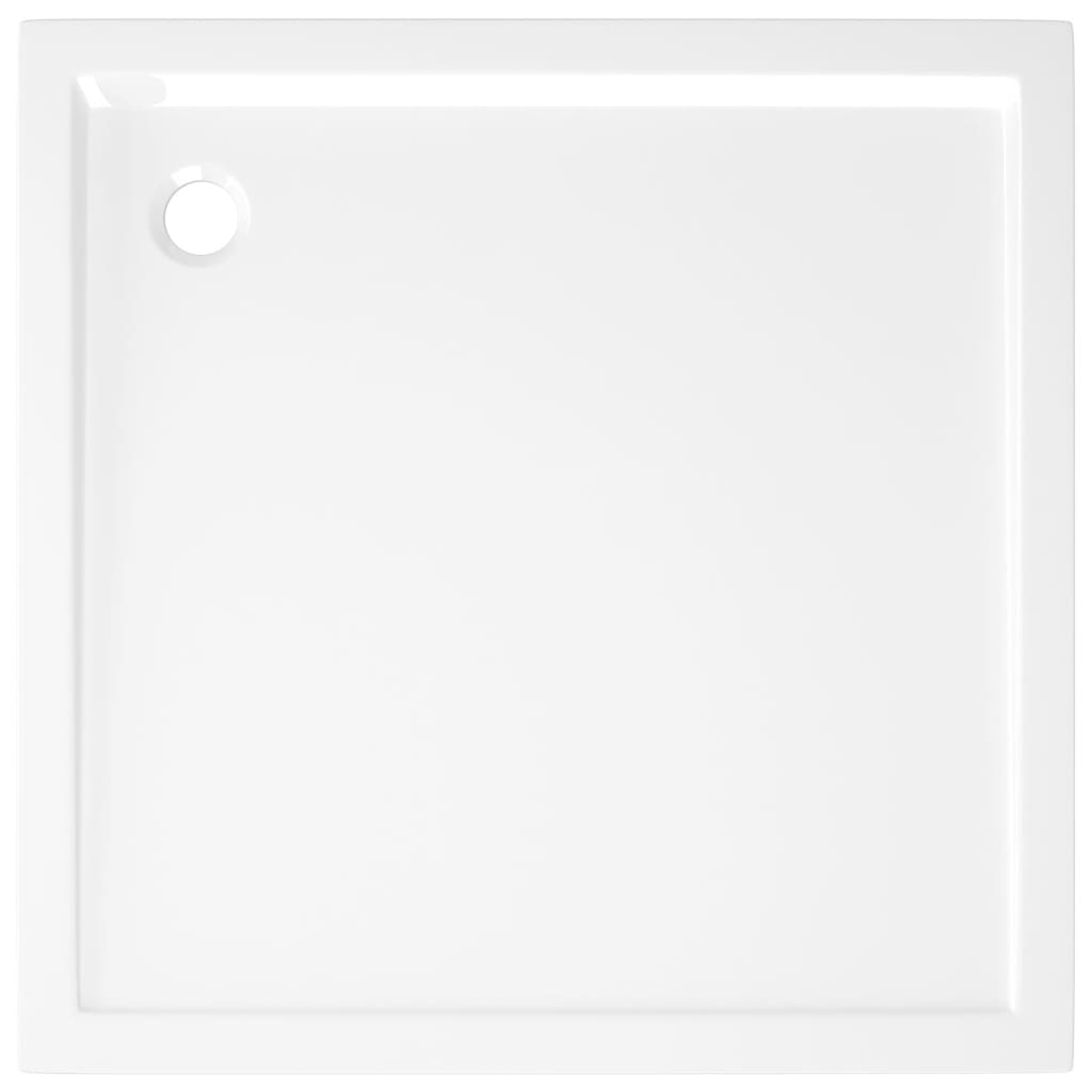 Square ABS Shower Base Tray White 80x80 cm - Bend